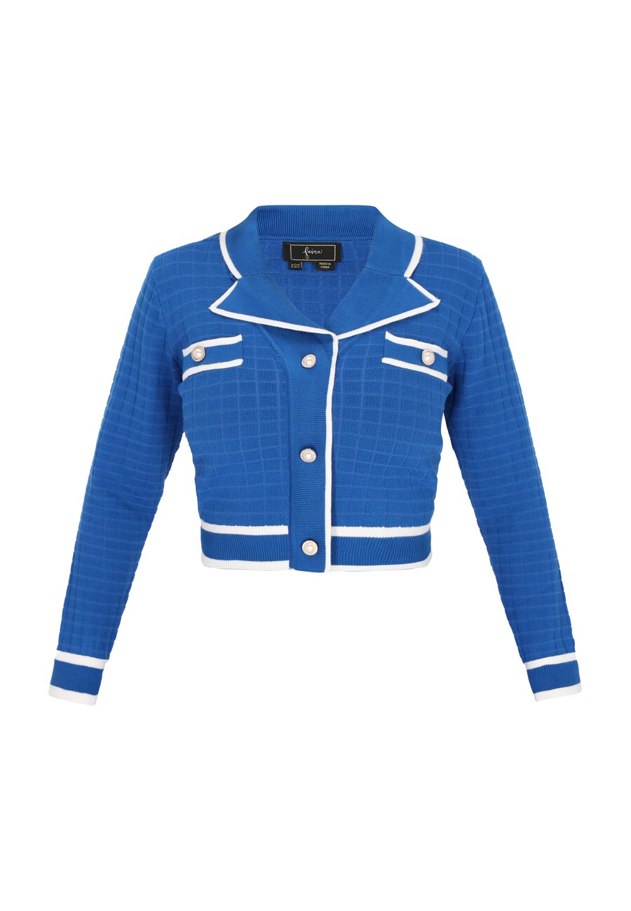 Вязаный кардиган faina Fashion Look, Royal Blue
Вязаный кардиган faina Fashion Look, Royal Blue