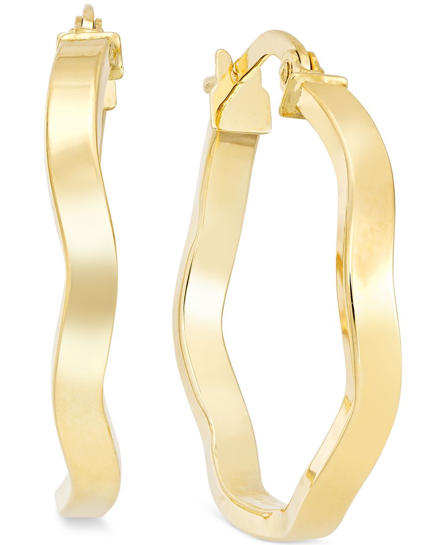 Серьги-кольца Wave из золота 10 карат Macy's, Yellow Gold
Серьги-кольца Wave из золота 10 карат Macy's, Yellow Gold