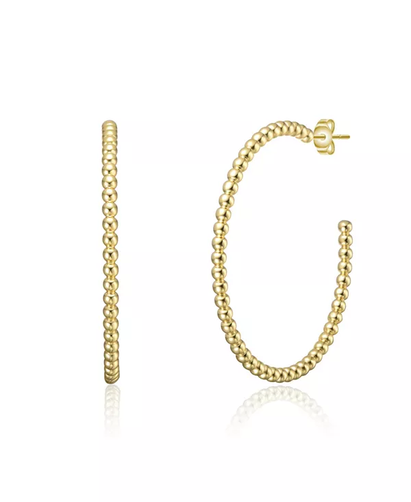 Серьги-Кольца с современной текстурой из бусин, покрытые белым золотом или 14-каратным золотом Rachel Glauber, gold
Серьги-Кольца с современной текстурой из бусин, покрытые белым золотом или 14-каратным золотом Rachel Glauber, gold