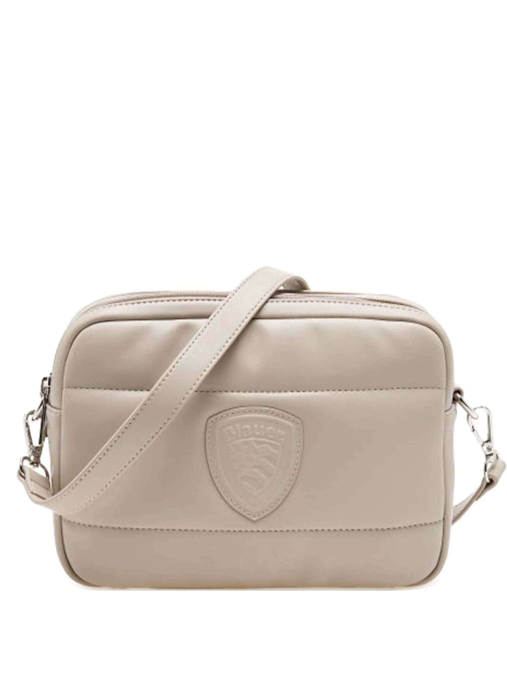 Сумка на плечо с тисненым логотипом Blauer, бежевый
Сумка на плечо с тисненым логотипом Blauer, бежевый