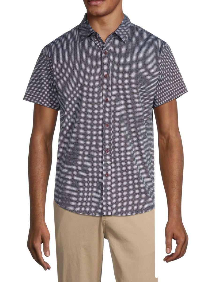 Рубашка с геометрическим рисунком и короткими рукавами DUCHAMP LONDON, синий
Рубашка с геометрическим рисунком и короткими рукавами DUCHAMP LONDON, синий