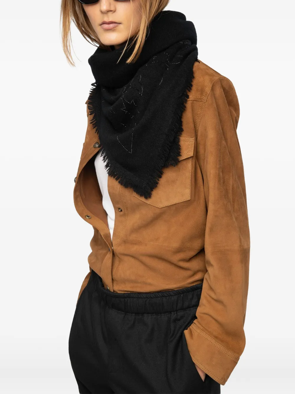 Шарф Stevie Strass с бахромой Zadig&Voltaire, черный
Шарф Stevie Strass с бахромой Zadig&Voltaire, черный