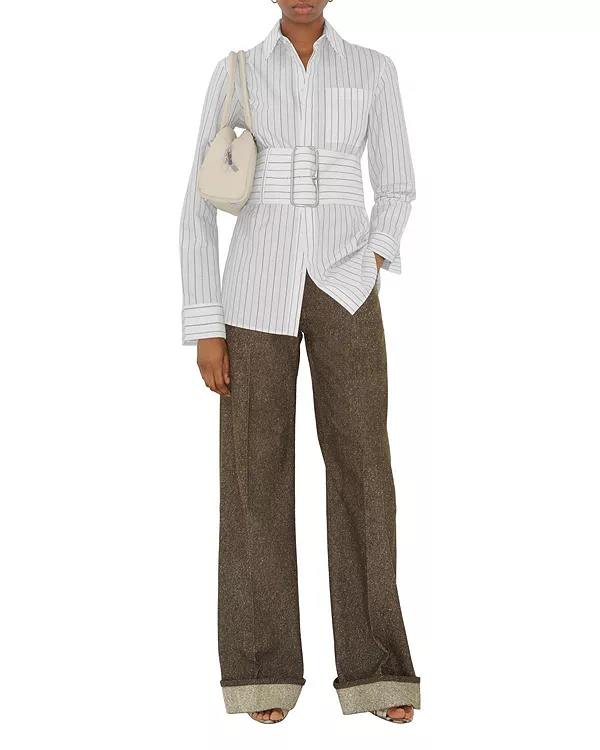 Хлопковая рубашка в полоску стандартного кроя Burberry, мультиколор
Хлопковая рубашка в полоску стандартного кроя Burberry, мультиколор