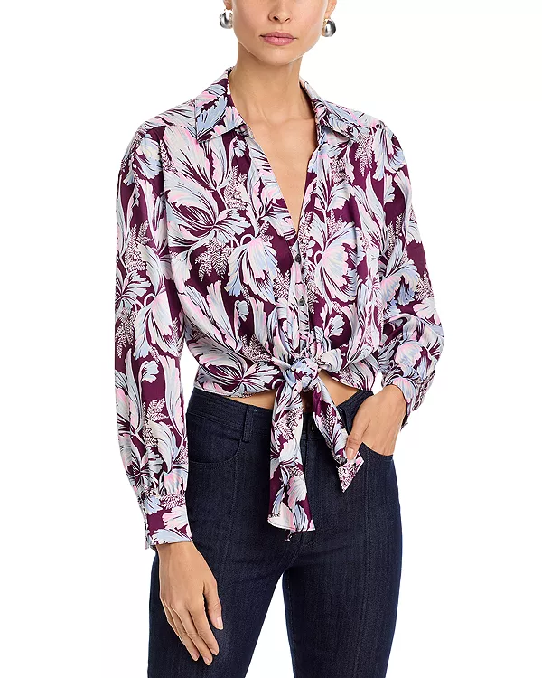 Блузка «Марианна» с принтом в виде тюльпанов Cinq À Sept, фиолетовый
Блузка «Марианна» с принтом в виде тюльпанов Cinq À Sept, фиолетовый