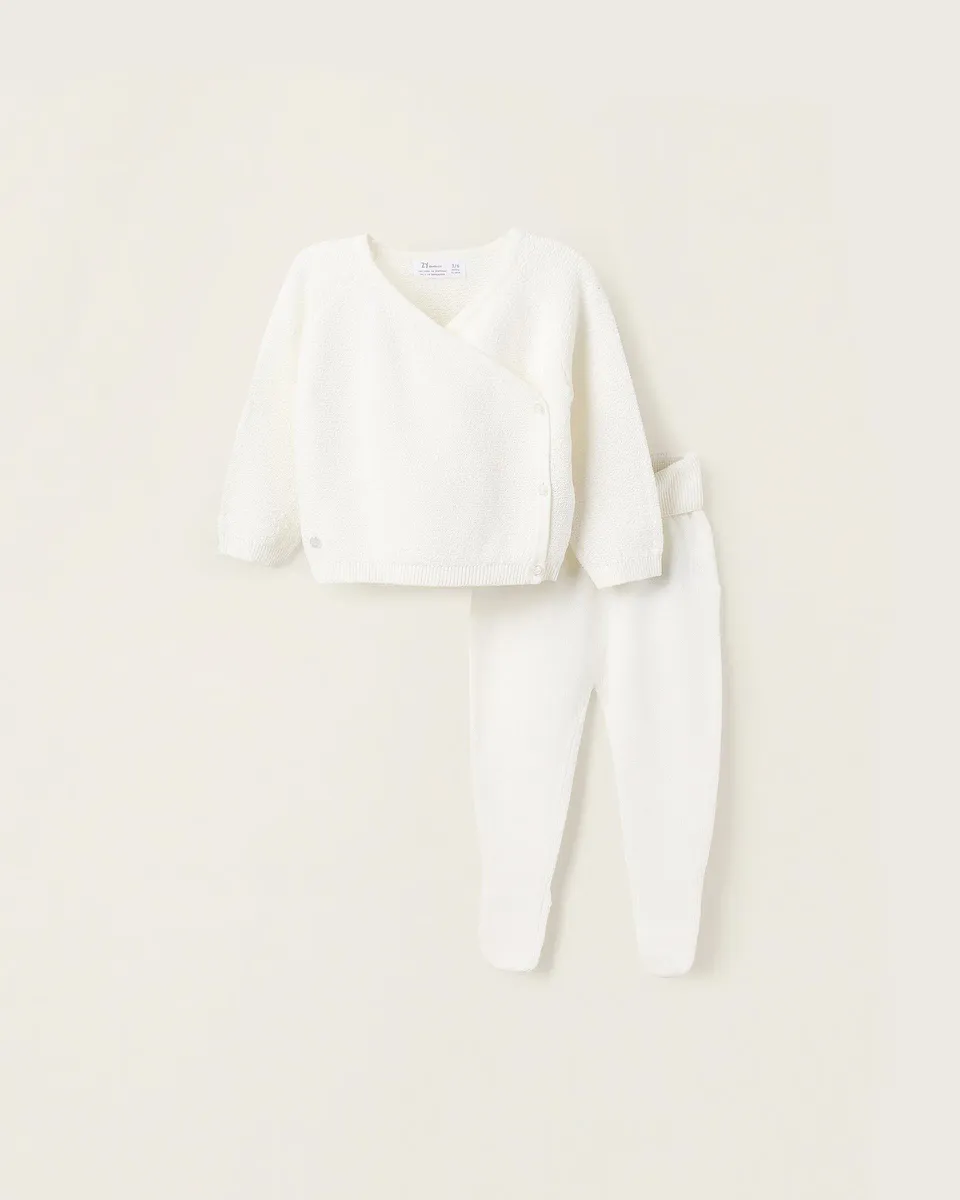 Набор для мальчика 2 штуки ажурной вязки Zippy, белый
Набор для мальчика 2 штуки ажурной вязки Zippy, белый