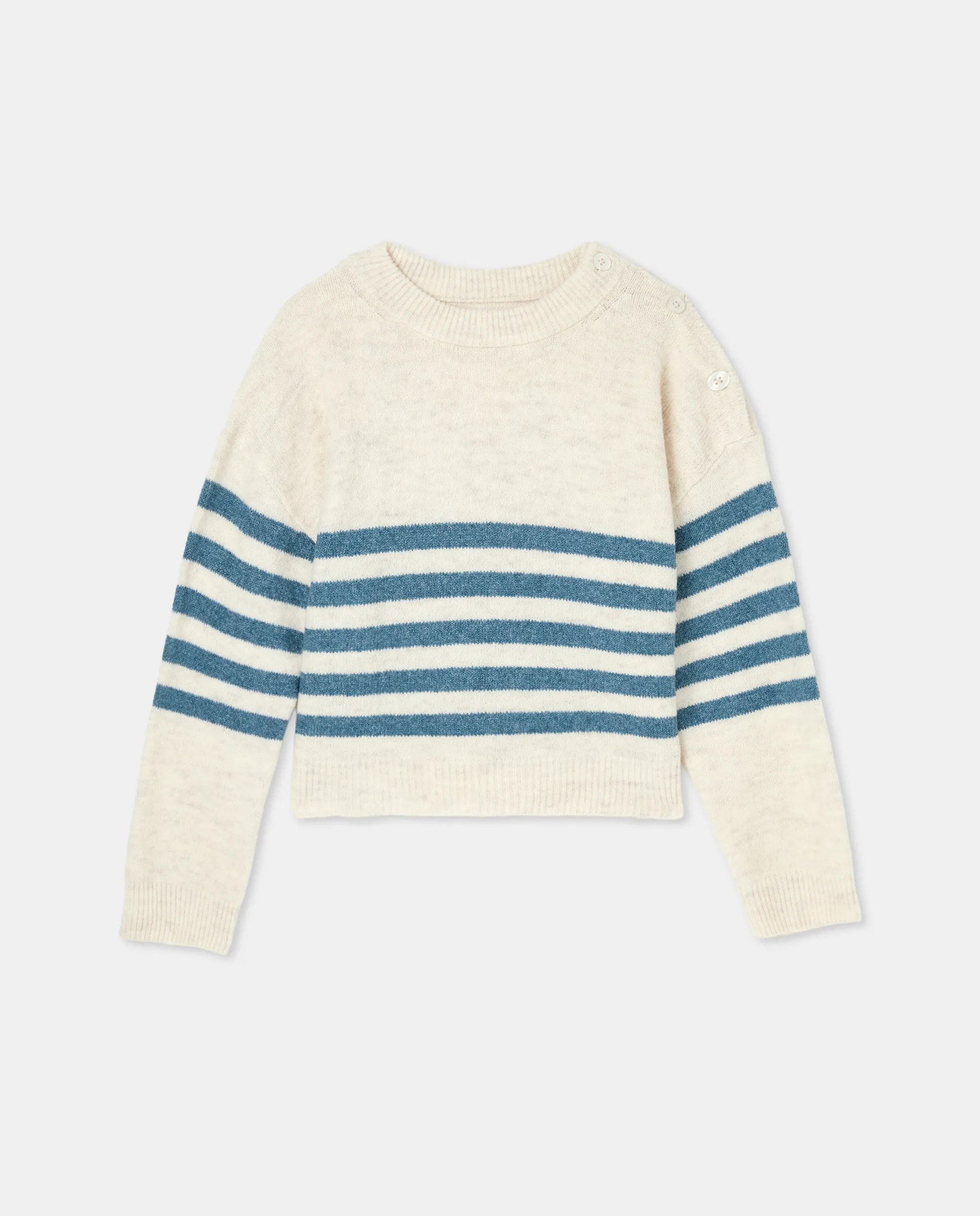 Детский свитер в полоску Kids El Corte Inglés, белый 
Детский свитер в полоску Kids El Corte Inglés, белый