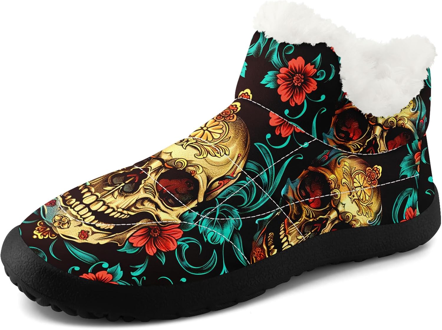 Готические зимние ботинки для женщин и мужчин с черепами и цветочным узором, стильные и комфортные, теплые ботильоны, с мягкой искусственной меховой подкладкой, снегоступы Awsole, белый/черный/красный/синий/золотой
Готические зимние ботинки для женщин и мужчин с черепами и цветочным узором, стильные и комфортные, теплые ботильоны, с мягкой искусственной меховой подкладкой, снегоступы Awsole, белый/черный/красный/синий/золотой