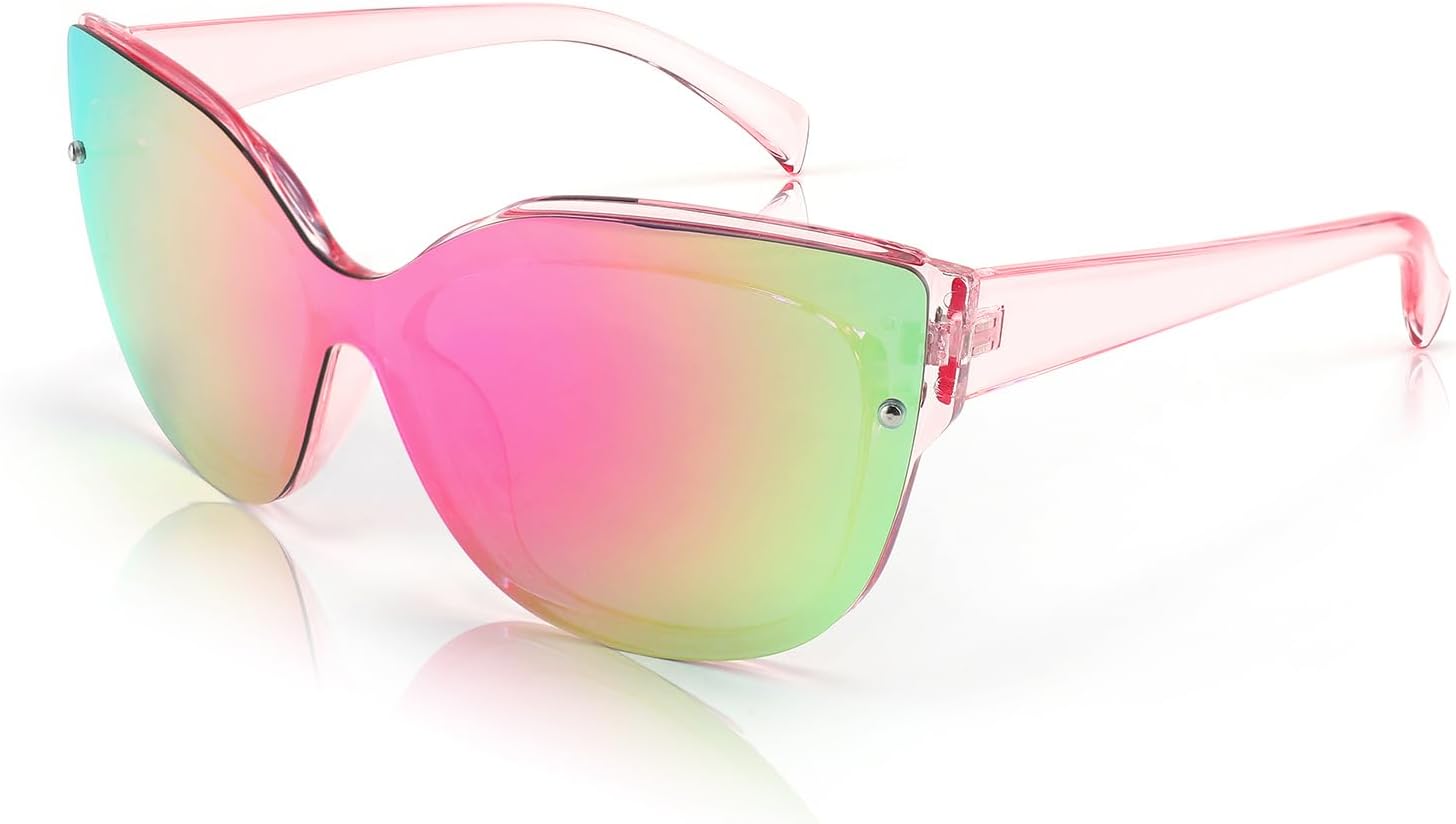 Солнцезащитные очки FEISEDY «Кошачий глаз» с поляризацией, для женщин и мужчин, без оправы, зеркальные, большие, модные, в стиле ретро, B2796, 002 Transparent Pink Frame/ Pink Mirror Lens
Солнцезащитные очки FEISEDY «Кошачий глаз» с поляризацией, для женщин и мужчин, без оправы, зеркальные, большие, модные, в стиле ретро, B2796, 002 Transparent Pink Frame/ Pink Mirror Lens