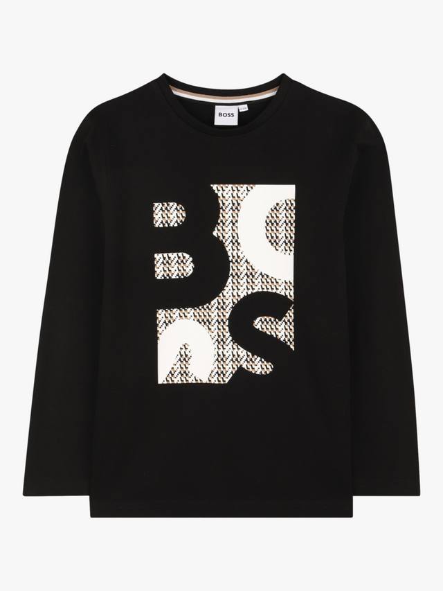 Детская хлопковая футболка с длинными рукавами HUGO BOSS, Black
Детская хлопковая футболка с длинными рукавами HUGO BOSS, Black