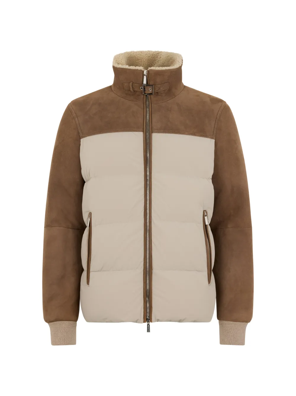 Бомбер с отделкой из овчины Moorer, нейтральный
Бомбер с отделкой из овчины Moorer, нейтральный