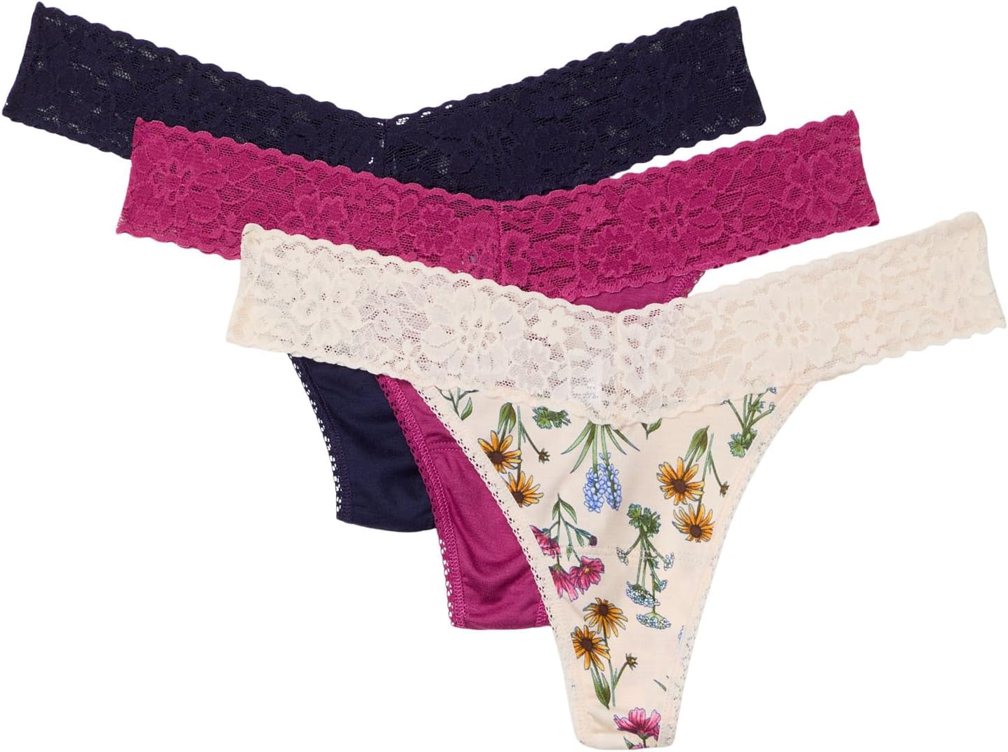 Стринги Hanky Panky DreamEase Original Rise Thong 3 Pack, цвет California Raisin/Flourish/Indigo
Стринги Hanky Panky DreamEase Original Rise Thong 3 Pack, цвет California Raisin/Flourish/Indigo