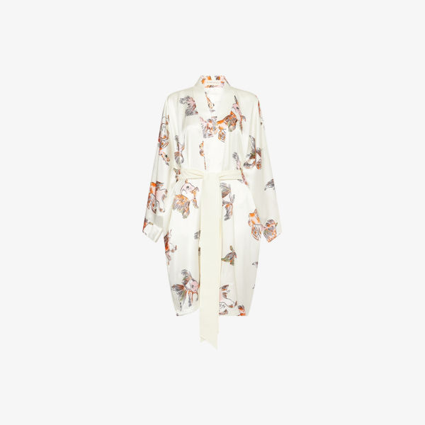 Халат Olivia Von Halle Mimi Cora Goldfish, белый
Халат Olivia Von Halle Mimi Cora Goldfish, белый