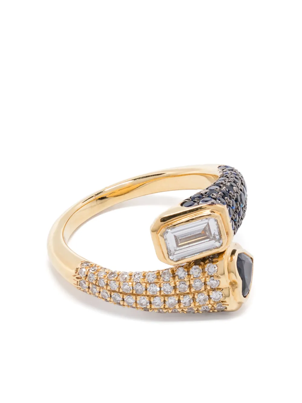 Кольцо Mixed Bypass из желтого золота с бриллиантами и сапфирами SHAY, золотой
Кольцо Mixed Bypass из желтого золота с бриллиантами и сапфирами SHAY, золотой