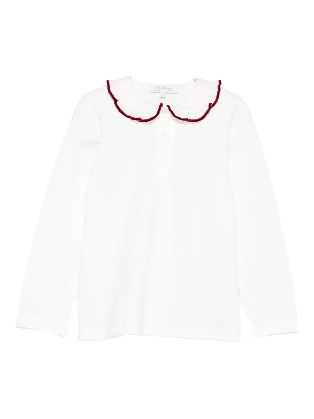 Рубашка с бархатной отделкой Mariella Ferrari, белый 
Рубашка с бархатной отделкой Mariella Ferrari, белый