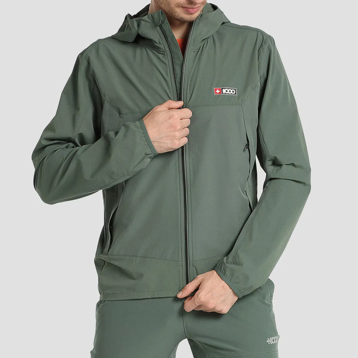 Alcarria +8000 мужской анорак, зеленый
Alcarria +8000 мужской анорак, зеленый