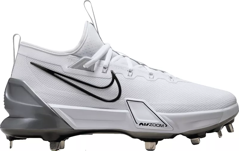 Мужские металлические бейсбольные бутсы Nike Force Zoom Trout 9 Elite, цвет White/Metallic Silver/Black
Мужские металлические бейсбольные бутсы Nike Force Zoom Trout 9 Elite, цвет White/Metallic Silver/Black