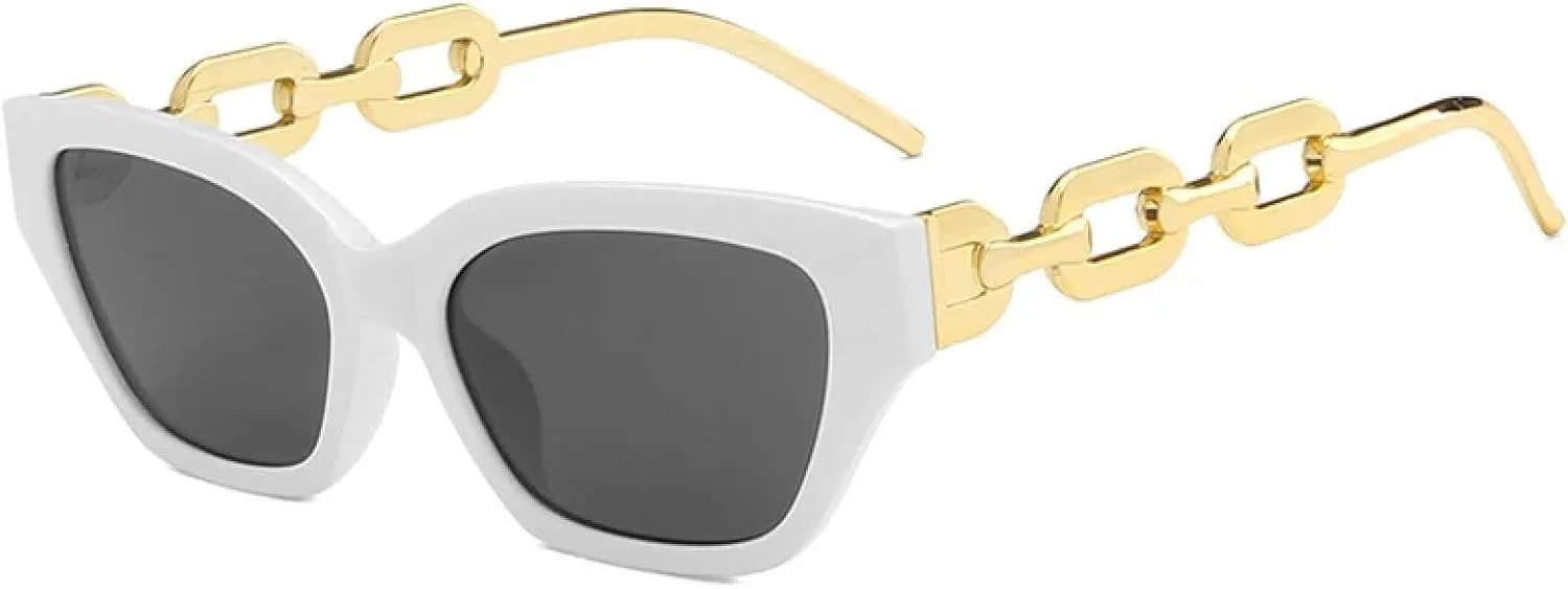 Солнцезащитные очки с защитой от УФ-излучения UV400 для женщин и мужчин | Панковские очки «кошачий глаз» | для занятий спортом на открытом воздухе DSVIGF, White Gray
Солнцезащитные очки с защитой от УФ-излучения UV400 для женщин и мужчин | Панковские очки «кошачий глаз» | для занятий спортом на открытом воздухе DSVIGF, White Gray