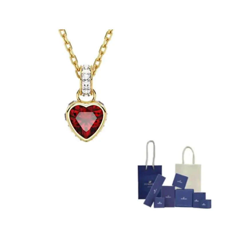 Хром искусственный кристалл ожерелье women's Swarovski, красный
Хром искусственный кристалл ожерелье women's Swarovski, красный