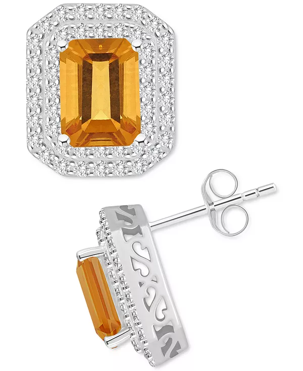 Серьги-Гвоздики с родолитовым гранатом (3-7/8 карата tw) и белым топазом (7/8 карата tw) из стерлингового серебра (также с цитрином, перидотом, аметистом и голубым топазом) Macy'S, citrine
Серьги-Гвоздики с родолитовым гранатом (3-7/8 карата tw) и белым топазом (7/8 карата tw) из стерлингового серебра (также с цитрином, перидотом, аметистом и голубым топазом) Macy'S, citrine