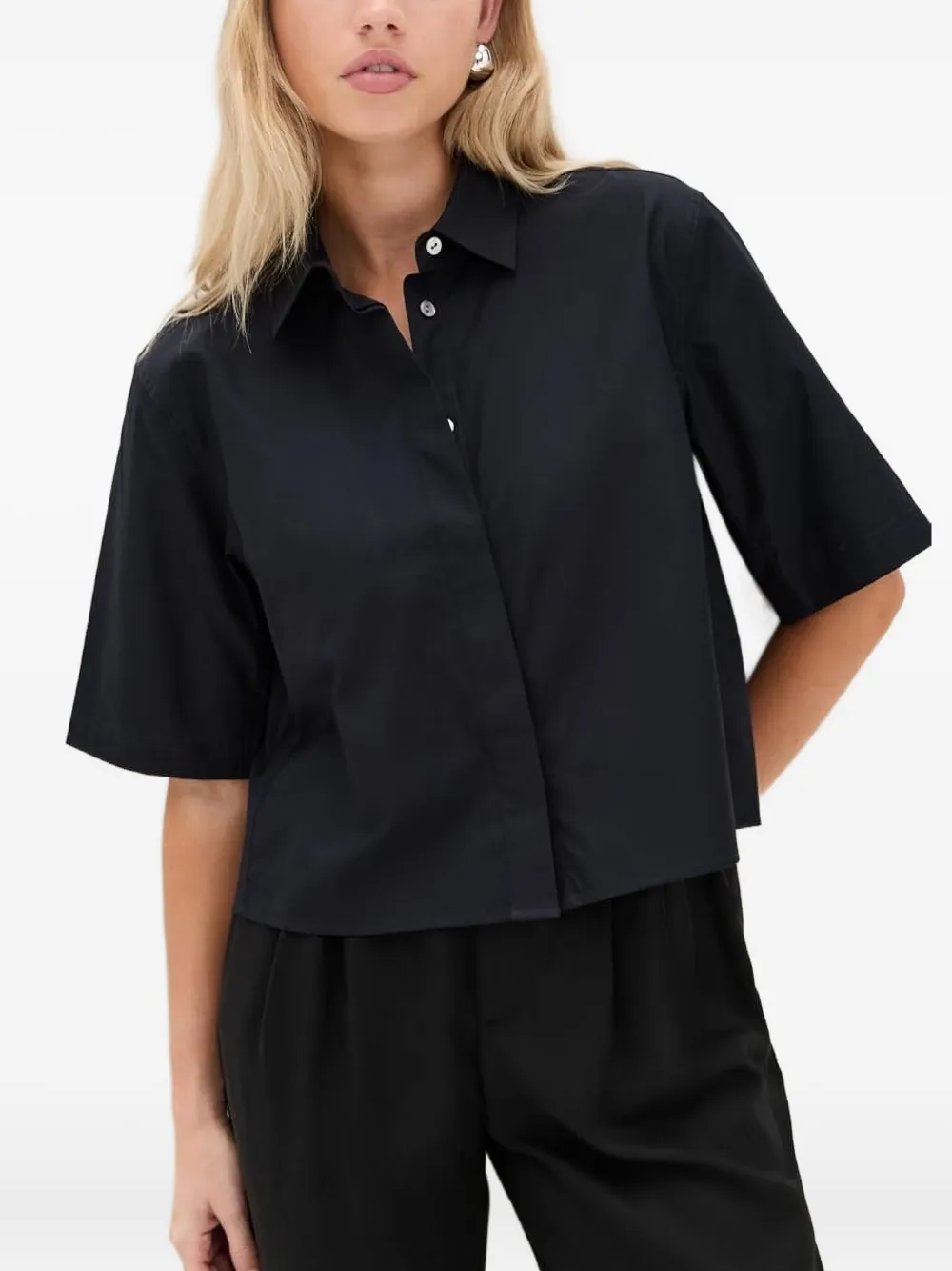 Рубашка с короткими рукавами и воротником Vince, синий
Рубашка с короткими рукавами и воротником Vince, синий