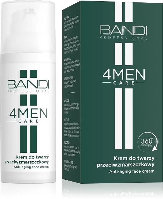 Bandi 4MEN CARE, Крем для лица от морщин, 50 мл
Bandi 4MEN CARE, Крем для лица от морщин, 50 мл