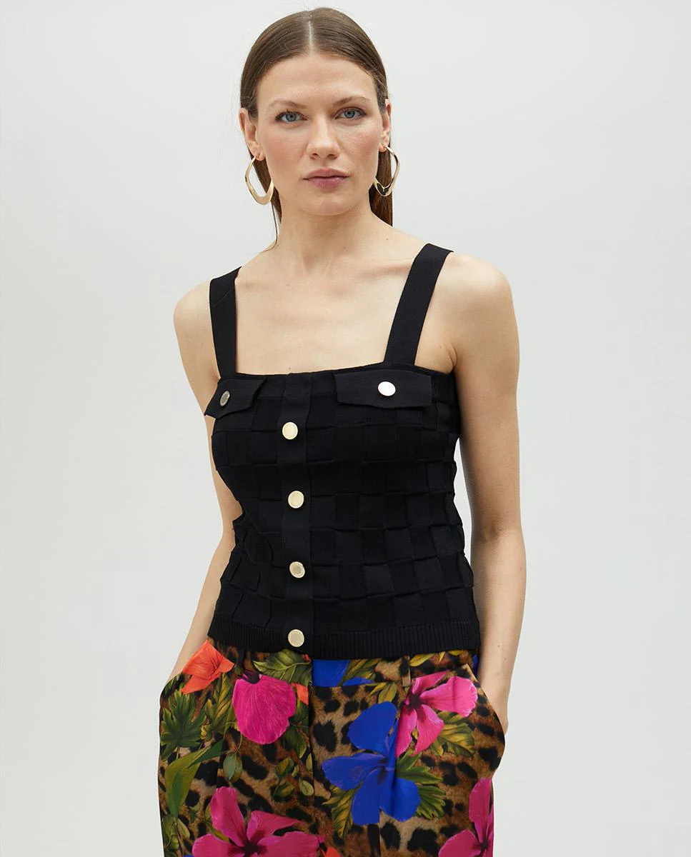 Женский топ на бретелях Lola Casademunt, черный
Женский топ на бретелях Lola Casademunt, черный