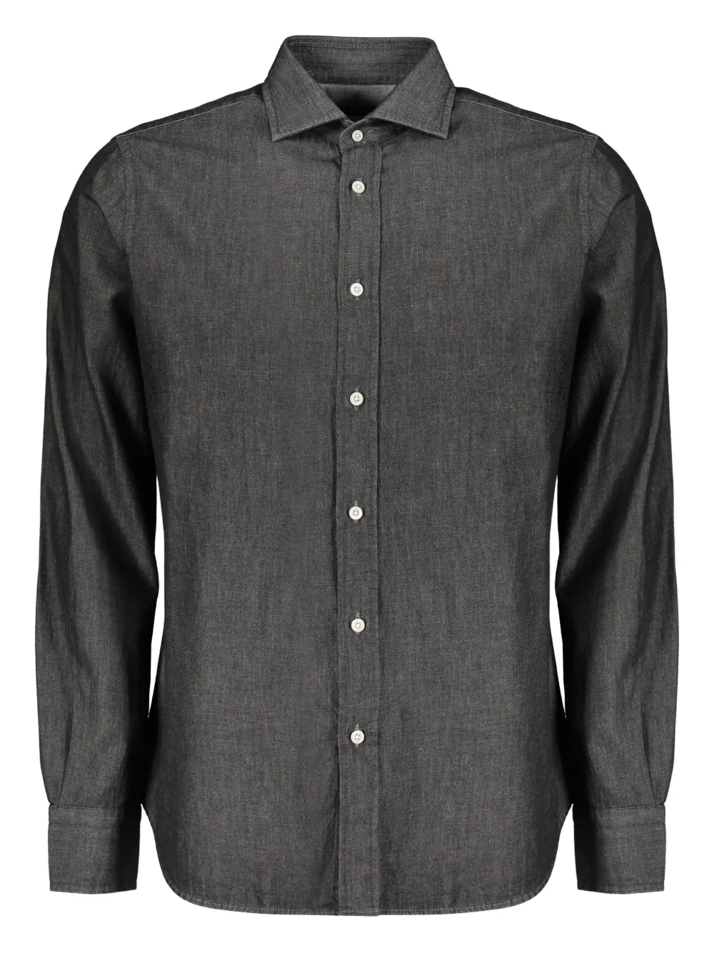 Джинсовая рубашка с закругленным подолом Moorer, черный
Джинсовая рубашка с закругленным подолом Moorer, черный