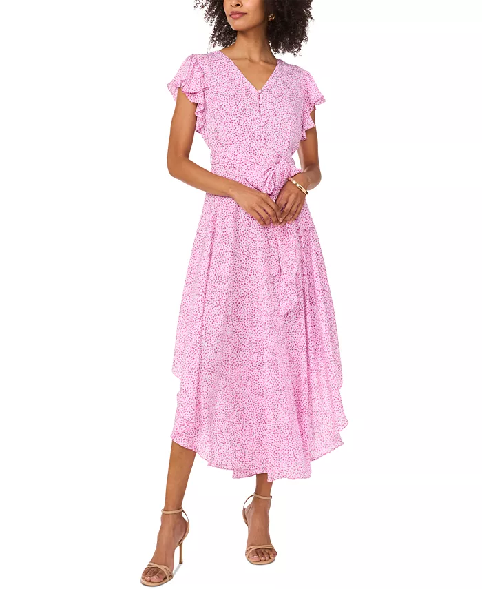 Женское платье с принтом и рукавами-крылышками Vince Camuto, фиолетовый
Женское платье с принтом и рукавами-крылышками Vince Camuto, фиолетовый