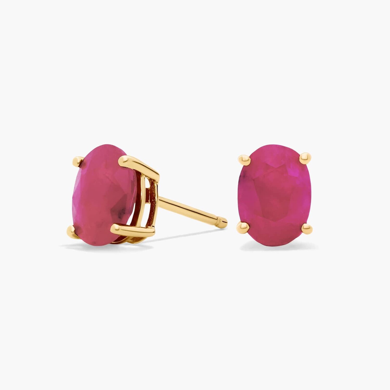 Серьги-гвоздики с рубинами овальной формы из желтого золота 14 карат (7x5 мм) Blue Nile
Серьги-гвоздики с рубинами овальной формы из желтого золота 14 карат (7x5 мм) Blue Nile