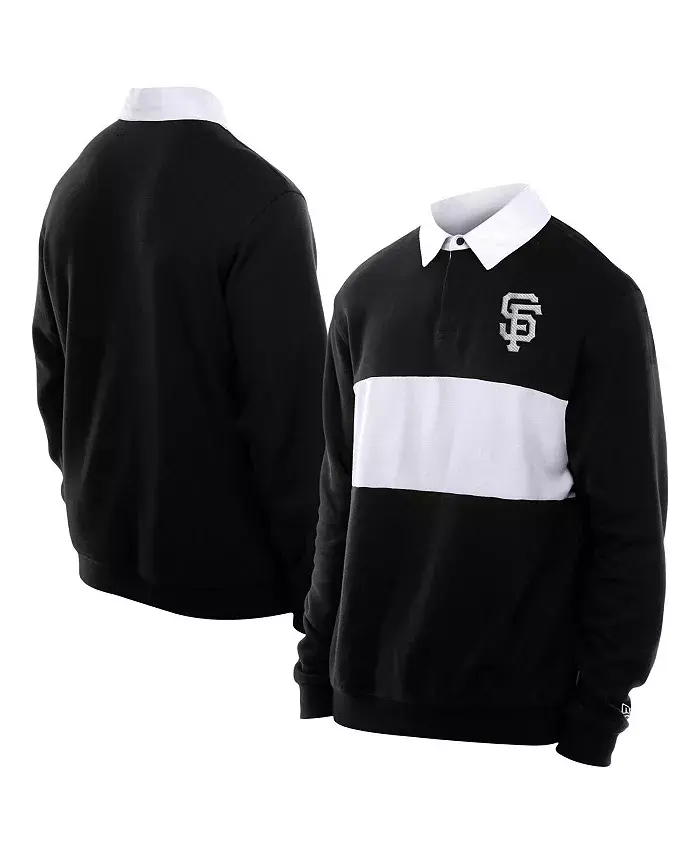 Мужская черная рубашка-поло San Francisco Giants Throwback Prep Color Block Rugby New Era
Мужская черная рубашка-поло San Francisco Giants Throwback Prep Color Block Rugby New Era