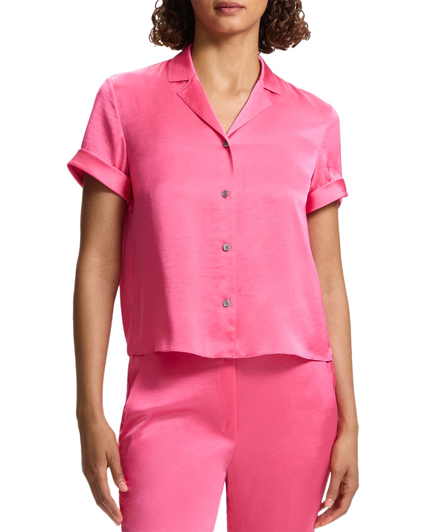 Теория Раздавленный атлас Кэмп рубашка Theory, розовый
Теория Раздавленный атлас Кэмп рубашка Theory, розовый