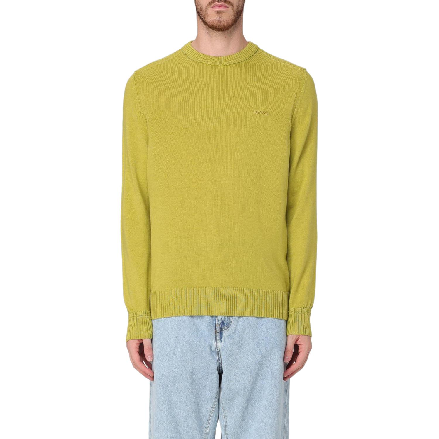 Свитер с вышитым логотипом Boss HUGO BOSS, желтый
Свитер с вышитым логотипом Boss HUGO BOSS, желтый