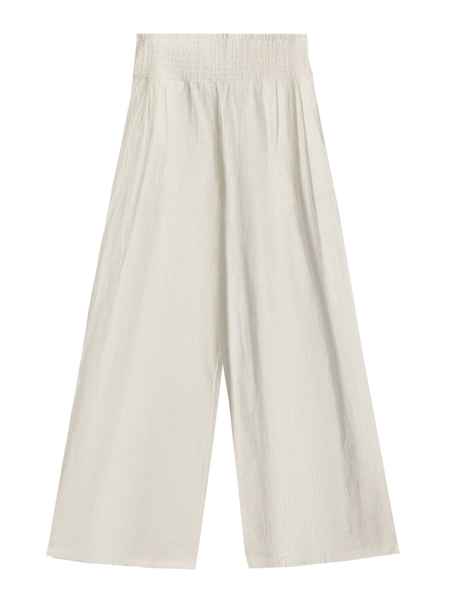 Широкие брюки Bershka, белый
Широкие брюки Bershka, белый