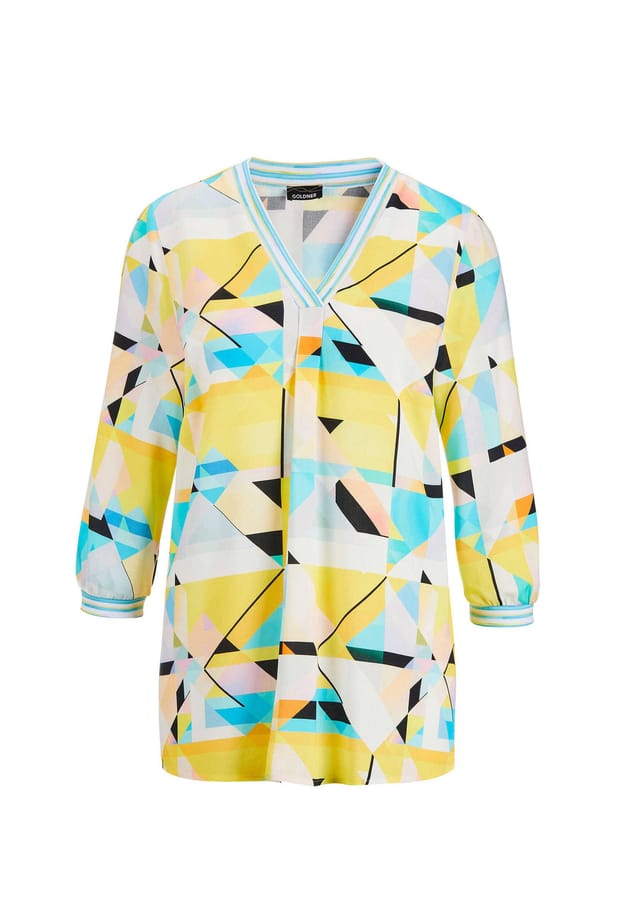 Короткий размер: свободная туника-блуза из высококачественной вискозы. Goldner, мультиколор
Короткий размер: свободная туника-блуза из высококачественной вискозы. Goldner, мультиколор