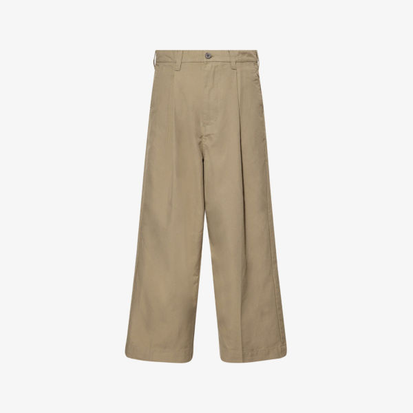 Брюки Obey Оливер прямого кроя со складками, бежевый
Брюки Obey Оливер прямого кроя со складками, бежевый