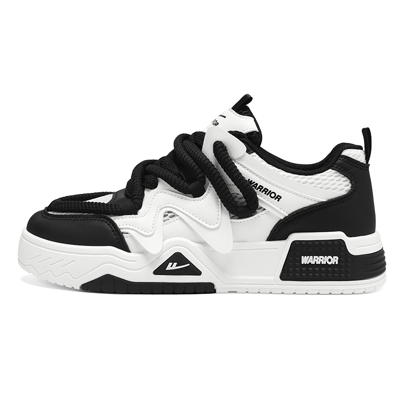 Мужские низкие кроссовки для скейтбординга, увеличивающие рост, устойчивые к истиранию, легкие и дышащие WARRIOR, Black White
Мужские низкие кроссовки для скейтбординга, увеличивающие рост, устойчивые к истиранию, легкие и дышащие WARRIOR, Black White