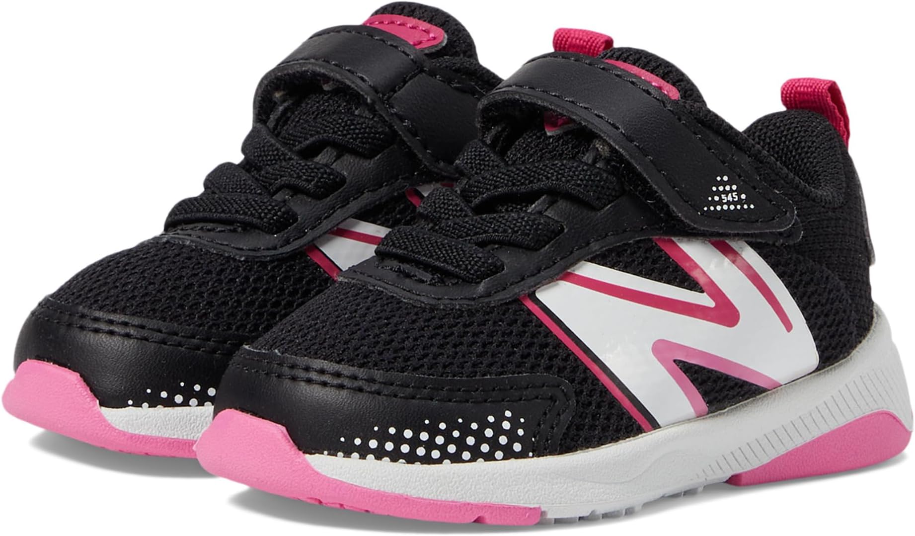 Кроссовки New Balance Kids Dynasoft 545 Bungee Lace with Top Strap, Black/Carnival Pink
Кроссовки New Balance Kids Dynasoft 545 Bungee Lace with Top Strap, Black/Carnival Pink