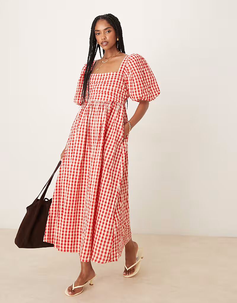 Платье миди Nova от Nobody's Child в красную клетку
Платье миди Nova от Nobody's Child в красную клетку