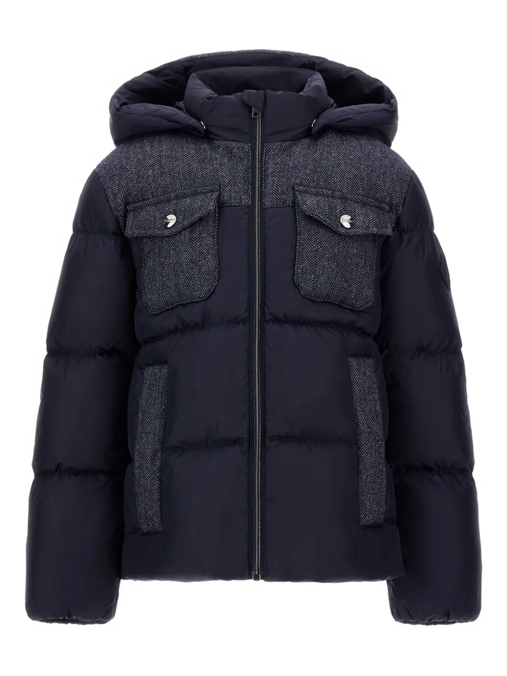 Пуховик с капюшоном Herno Kids, синий
Пуховик с капюшоном Herno Kids, синий