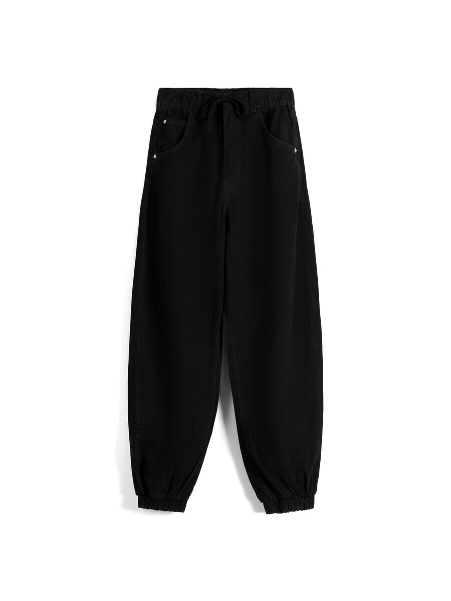 Зауженные джинсы Bershka, черный деним
Зауженные джинсы Bershka, черный деним