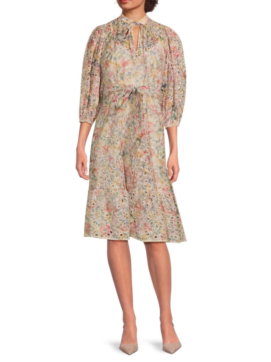 Платье с вышивкой в технике тай-дай Mikael Aghal, цвет Coral Multi
Платье с вышивкой в технике тай-дай Mikael Aghal, цвет Coral Multi