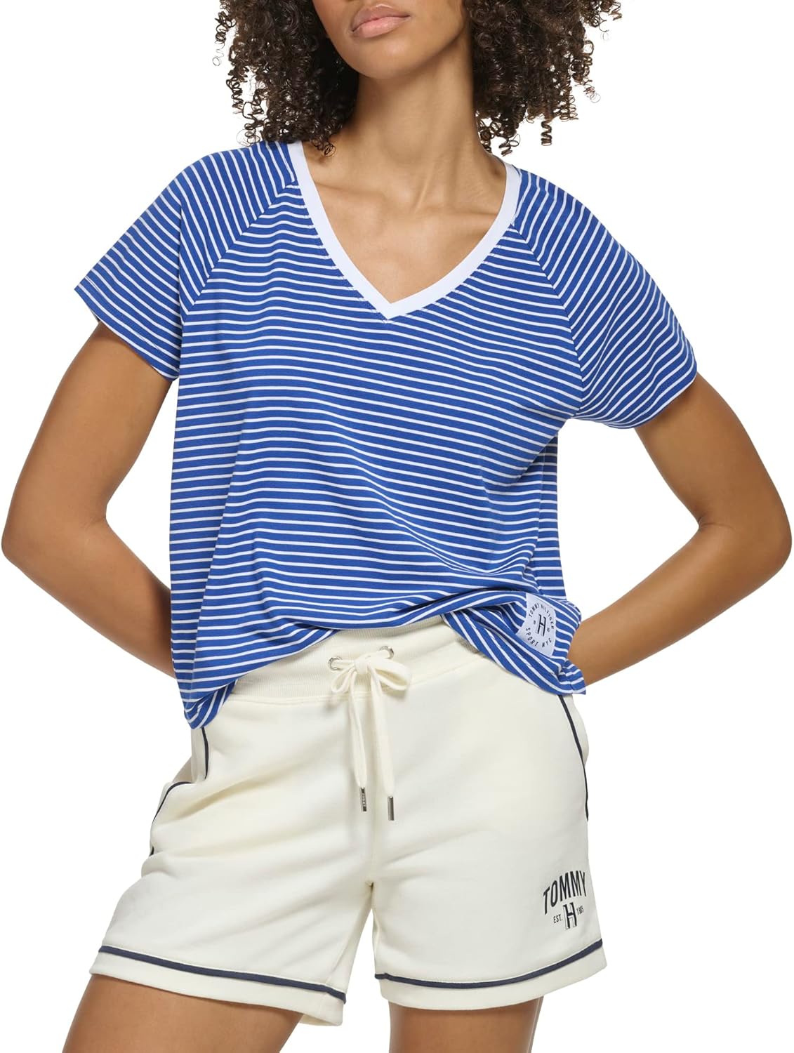 Женская рубашка Tommy Hilfiger с V-образным вырезом и рукавом реглан, Pale Crystal
Женская рубашка Tommy Hilfiger с V-образным вырезом и рукавом реглан, Pale Crystal