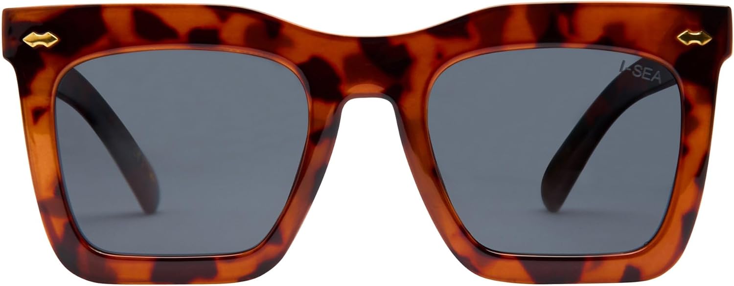 Женские поляризованные солнцезащитные очки I-SEA Maverick — большие квадратные солнцезащитные очки с устойчивыми к царапинам линзами и поликарбонатной оправой, Tortoise/Smoke
Женские поляризованные солнцезащитные очки I-SEA Maverick — большие квадратные солнцезащитные очки с устойчивыми к царапинам линзами и поликарбонатной оправой, Tortoise/Smoke