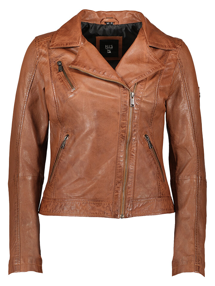 Кожаная куртка HIS, коньячный
Кожаная куртка HIS, коньячный