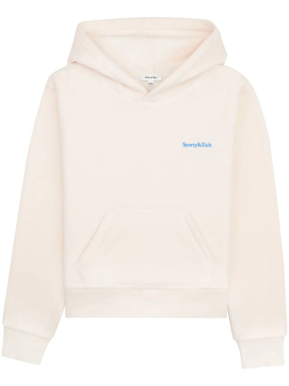Толстовка с вышитым логотипом Sporty & Rich, нейтральный 
Толстовка с вышитым логотипом Sporty & Rich, нейтральный