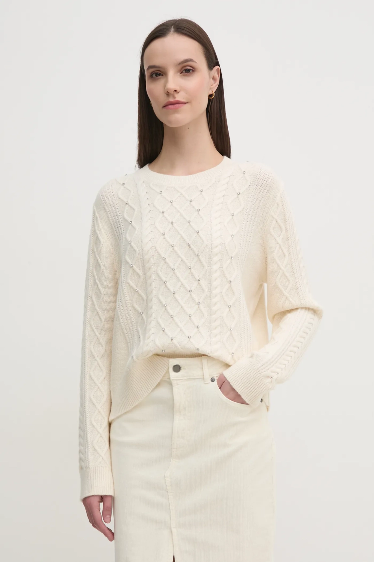 Свитер из смесовой шерсти United Colors of Benetton, бежевый
Свитер из смесовой шерсти United Colors of Benetton, бежевый