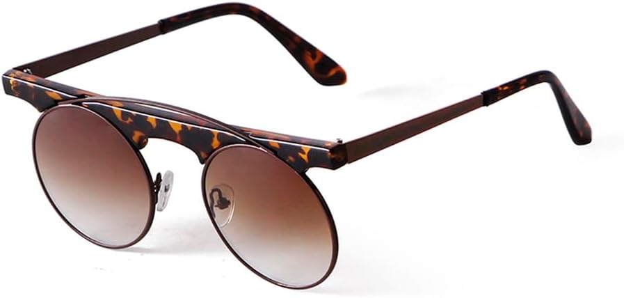 Ретро-солнцезащитные очки в маленькой круглой оправе для женщин, модные, забавные, в стиле хип-хоп, коричневые, с зеркальными линзами, цельнометаллические MTZJH, C2 Flower
Ретро-солнцезащитные очки в маленькой круглой оправе для женщин, модные, забавные, в стиле хип-хоп, коричневые, с зеркальными линзами, цельнометаллические MTZJH, C2 Flower
