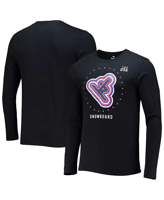 Мужская черная футболка с длинным рукавом для сноуборда Team USA Fanatics, черный
Мужская черная футболка с длинным рукавом для сноуборда Team USA Fanatics, черный
