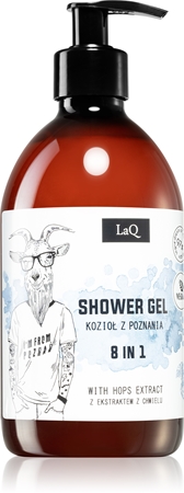 Освежающий гель для душа 8 в 1 LaQ Goat From Poznaň, wyciąg z szyszek chmielu 500 ml
Освежающий гель для душа 8 в 1 LaQ Goat From Poznaň, wyciąg z szyszek chmielu 500 ml