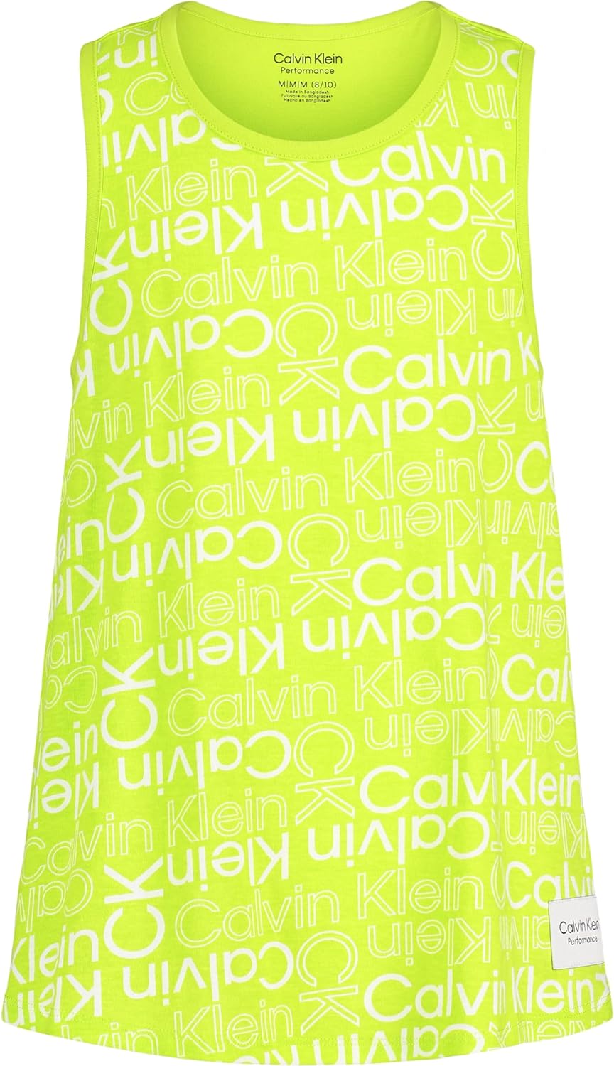 Майка Calvin Klein Girls Performance, без рукавов, с круглым вырезом, с логотипом, Lime Punch Logo
Майка Calvin Klein Girls Performance, без рукавов, с круглым вырезом, с логотипом, Lime Punch Logo